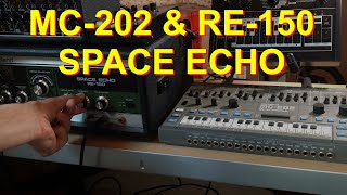 Roland MC202 amp RE150 Ambient Jam [upl. by Starla]