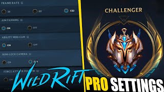 PRO SETTINGS to use in Wild Rift  Challenger ADC [upl. by Trah313]