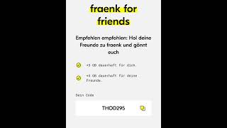 Fraenk Telekom Vertrag mit EU Roaming Schweiz  15 GB 10 € [upl. by Sheela]