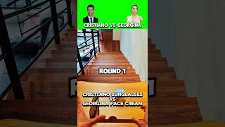 Fastest Down The StairsCristiano Ronaldo Vs Georgina Rodriguez Ep10 asmr speedtest stairs games [upl. by Ettennod]