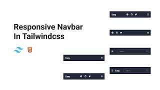 Responsive Navbar with Tailwind CSS in Minutes [upl. by Drareg346]