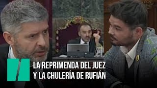 quotUsted no ha venido aquí a dar su opiniónquot la reprimenda del juez a Gabriel Rufián [upl. by Ahsirat373]