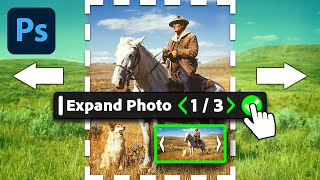 Photoshop CC 2023 How To Expand Photos Using Ai  NEW Generative Fill [upl. by Vez332]