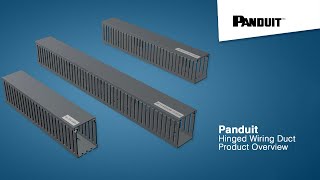 Panduit Hinged Wiring Duct Product Overview [upl. by Atteuqihc396]