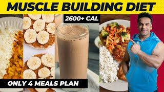 Only 4 Meal Plan To Build Muscle  Full Day of Eating  Yatinder Singh [upl. by Gehlbach]