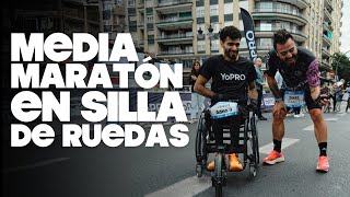 MEDIA MARATÓN DE VALENCIA EN SILLA DE RUEDAS  Valentí Sanjuan [upl. by Nichol]