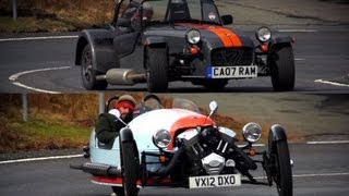 Morgan Three Wheeler and Caterham Seven Brilliant British Flyweights  CHRIS HARRIS ON CARS [upl. by Minoru]