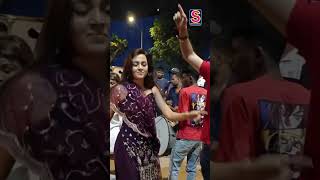 Tejasswi Prakash Dancing at Ganesh Visarjan Is She Asking Khana Khaya or Kuch Khane Ko Hai [upl. by Arytal266]