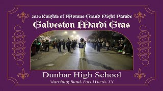 Dunbar High School Marching Band  Fort Worth TX  at 2024 Knights of Momus Grand Night Parade [upl. by Enalb168]