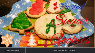 Frosted Sugar Cookies [upl. by Anauqed]