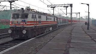 12437 SECUNDERABAD H NIZAMUDDIN RAJDHANI EXPRESS BY DRAIL  SCR  TRAIN SIMULATOR CLASSIC  PART 1 [upl. by Maryn]