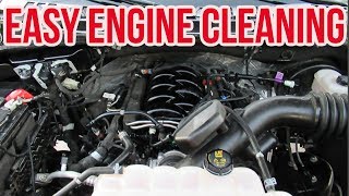 HOW TO CLEAN YOUR ENGINE  NO WATER NO SCRUBBING [upl. by Edia736]