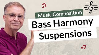 Using Suspensions to Harmonize a Descending Bass  Music Composition [upl. by Akissej]