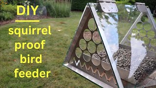 How To Make ● Very Unique Squirrel Proof Bird Feeder  that actually works [upl. by Pardoes]