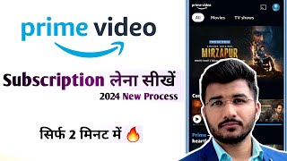 Prime video subscription kaise len 2024  how to buy prime video membership Amazon prime membership [upl. by Attennek478]