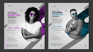 Poster Design in Adobe Photoshop [upl. by Atcele]