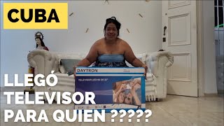 Llegó televisor en cuba Para quien  porque no se pudo pintar [upl. by Rapsag]