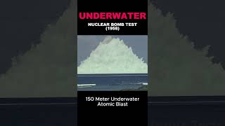 Underwater Nuclear Bomb Test 1958  Tsunami Blast shorts history [upl. by Assitruc82]