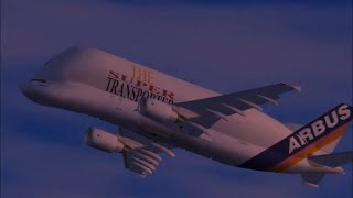 Airbus Beluga A300600ST  Model Details FSX Gameplay PC HD [upl. by Lerad]