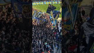 FANKURVE 💙🖤 SAARBRÜCKEN VS UNTERHACHING ⚽️ 3Liga Highlights trends viral saarbrücken [upl. by Airal]