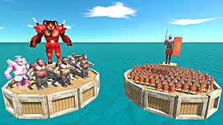 Romanus Team Coliseum Challenge  All Goros vs Romanus Team  Animal Revolt Battle Simulator [upl. by Mihsah71]