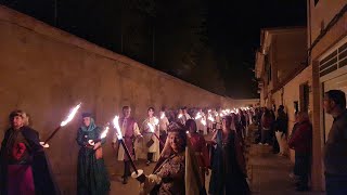 Procesión de las antorchas 2024 Manzanares Medieval [upl. by Derina]