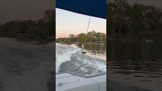 Wakesurfing in October [upl. by Hbaruas]