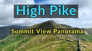 High Pike Fairfield Horseshoe  Labelled Summit View Panorama  Lake District Wainwright Fells [upl. by Sternlight465]