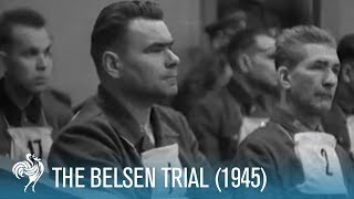 The Belsen Trial War Crimes of the SS 1945  British Pathé [upl. by Otanutrof]