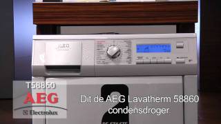 AEG droger Lavatherm 58860 top wasdroger demo [upl. by Dorotea121]