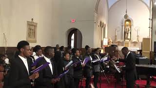 French • “Je Cherche Le Visage Du Seigneur” OLMCBostonLive  Parish Youth [upl. by Zetnom]