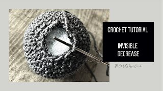 Invisible Decrease  Crochet Stitch [upl. by Tanney]