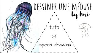 DESSINER UNE MÉDUSE  SPEED DRAWING  MÉTHODE dessin timelaps speeddrawing [upl. by Cathy]