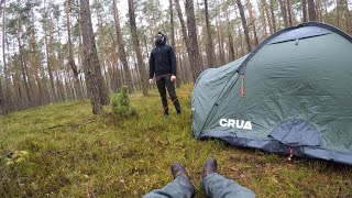 Winter Camping In Insulated Tent [upl. by Breena]