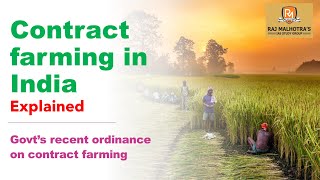 Contract Farming in India Explained For UPSC IAS  Agriculture  2020 [upl. by Anchie]