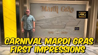 CARNIVAL MARDI GRAS FIRST IMPRESSIONS A Cruiser’s Guide  4K [upl. by Fini794]