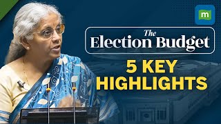 Key Points From The 2024 Interim Budget l 5 Highlights To Note l Nirmala Sitharaman [upl. by Denna]