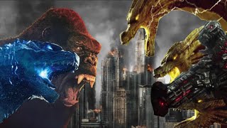 Legendary Godzilla and Legendary Kong vs Legendary Ghidorah and Legendary MechaGodzilla [upl. by Yttik]