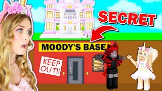 I CAUGHT Moody Building A SECRET BASE Under My House In Adopt Me Roblox [upl. by Jaal]