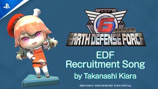 Earth Defense Force 6  Recruitment Song by Takanashi Kiara  PS5 amp PS4 Games [upl. by Ylluz899]