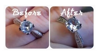 ☼ QUICK TIP How to Make your Engagement Ring REALLY Sparkle Cheap Easy amp Effective ☼ [upl. by Rodman]