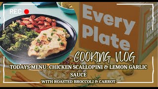 Every plate Menu Chicken scallopini amp lemon garlic sauce with roasted broccoli and carrot [upl. by Tia]