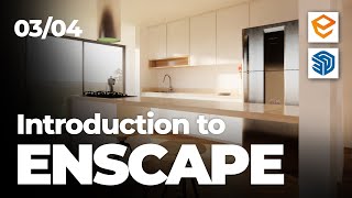 ENSCAPE 34 FOR SKETCHUP TUTORIAL Using Materials  0304 [upl. by Adner]