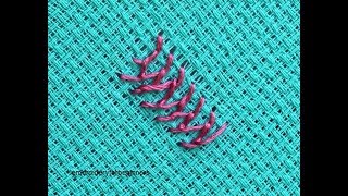 Knotted Cretan Stitch In Hand Embroidery Stitches Tutorial [upl. by Ardnazil]