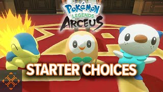 Pokemon Legends Arceus What Starter Should You Choose [upl. by Kizzie]