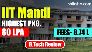 IIT Mandi BTech Review  Fees Admission Placements Cutoff [upl. by Ahsatin125]