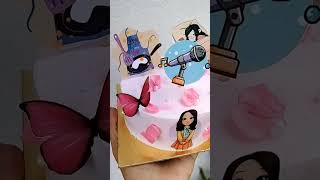 Half pound cake 🎂cake cakedecorating chocolatecake cakeideas youtube support trendingshorts [upl. by Enyamrahc445]