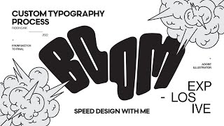 CUSTOM TYPOGRAPHY  DESIGN LAYOUT SPEED ART [upl. by Eytak]