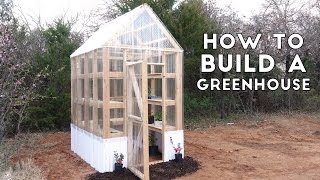 How to Build a Simple Sturdy Greenhouse from 2x4s  Modern Builds  EP 58 [upl. by Pownall]