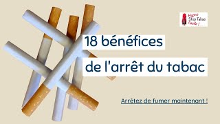 18 bénéfices de larrêt du tabac [upl. by Nymzaj]